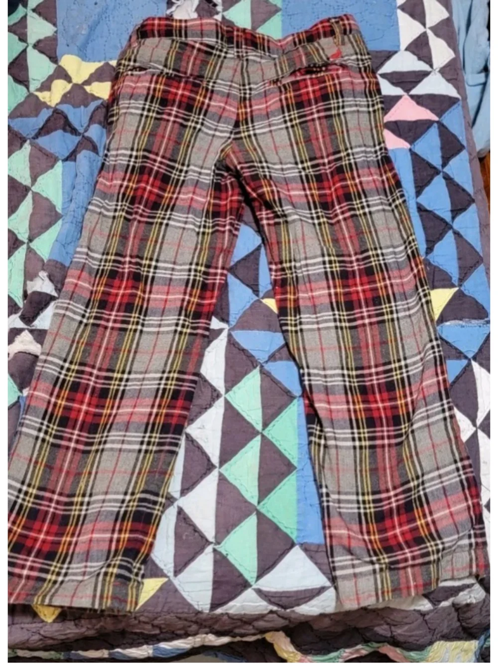 BEAUFORT BONNET Boys 6 Sheffield Plaid Pants Pocket Lined